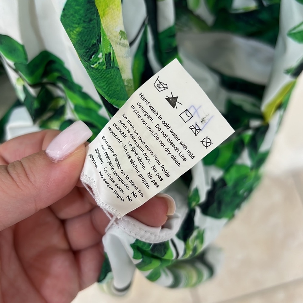 NEW Green Tropical Piece One Piece Swimsuit - Picture 9 of 13